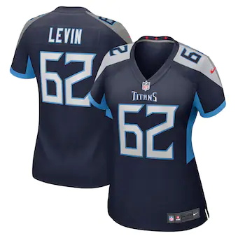 womens nike corey levin navy tennessee titans game player j